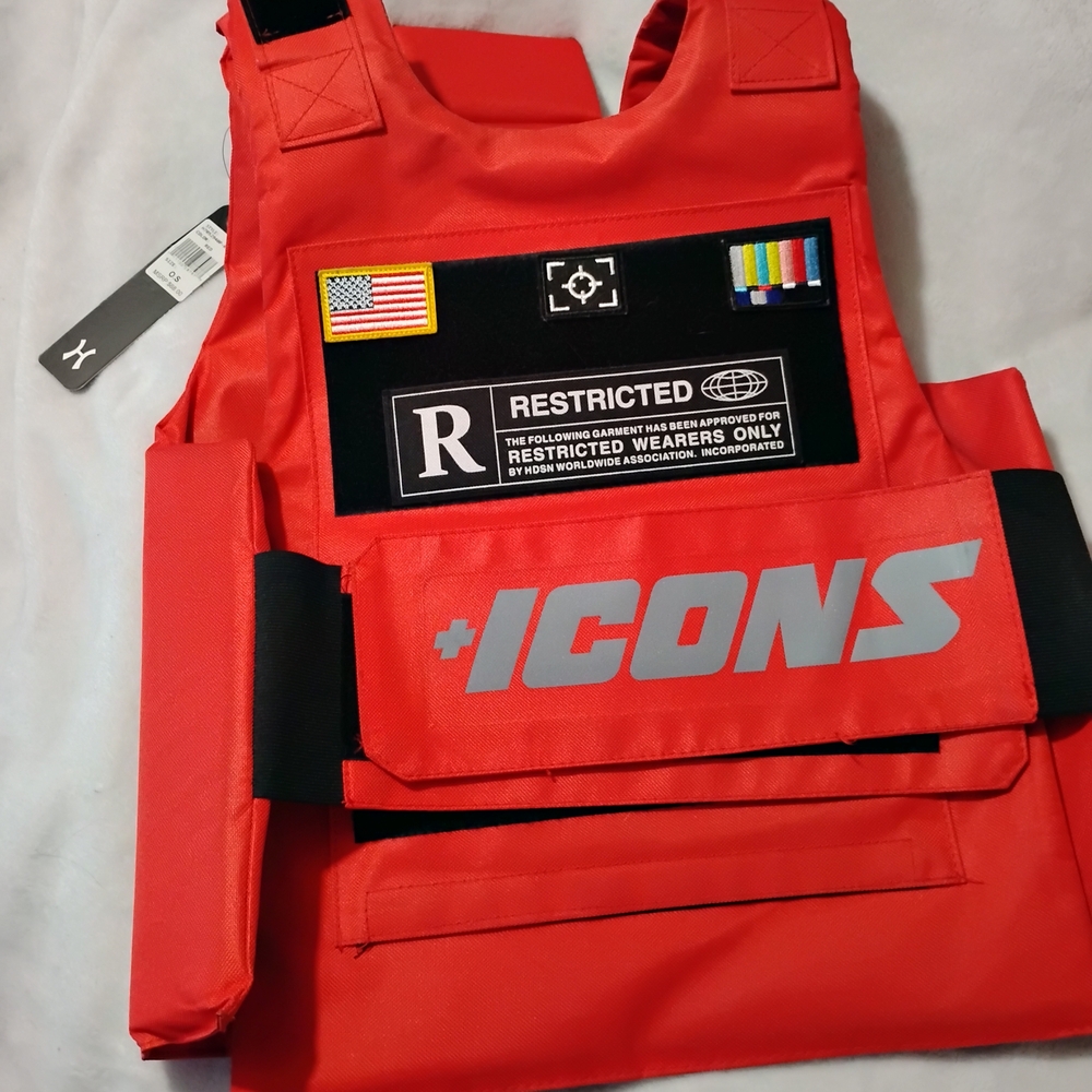 Discontinued Limited Edition Reflective Hudson ICONS Bulletproof Vest (No Armor)
